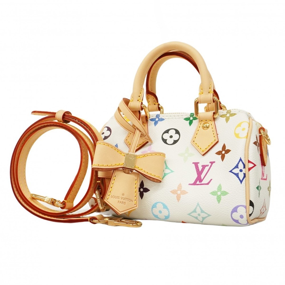 Louis Vuitton Multicolor Speedy Nano LV Bag Shoulder Murakami Takashi TM s x
